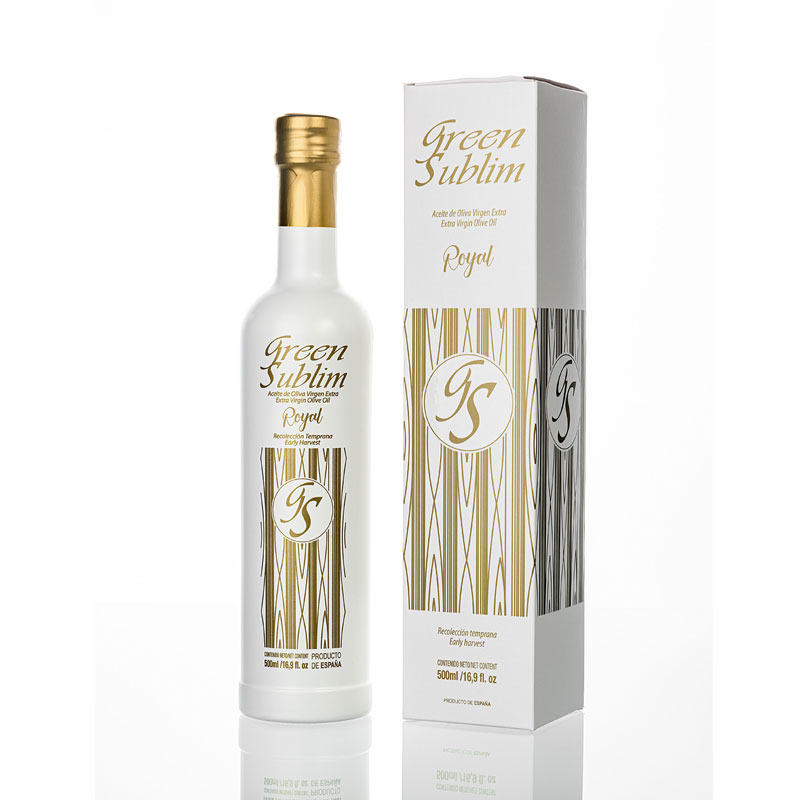Aceite Oliva Virgen Extra Cosecha 2024-2025 - Variedad Royal - 1 botella 500 ml