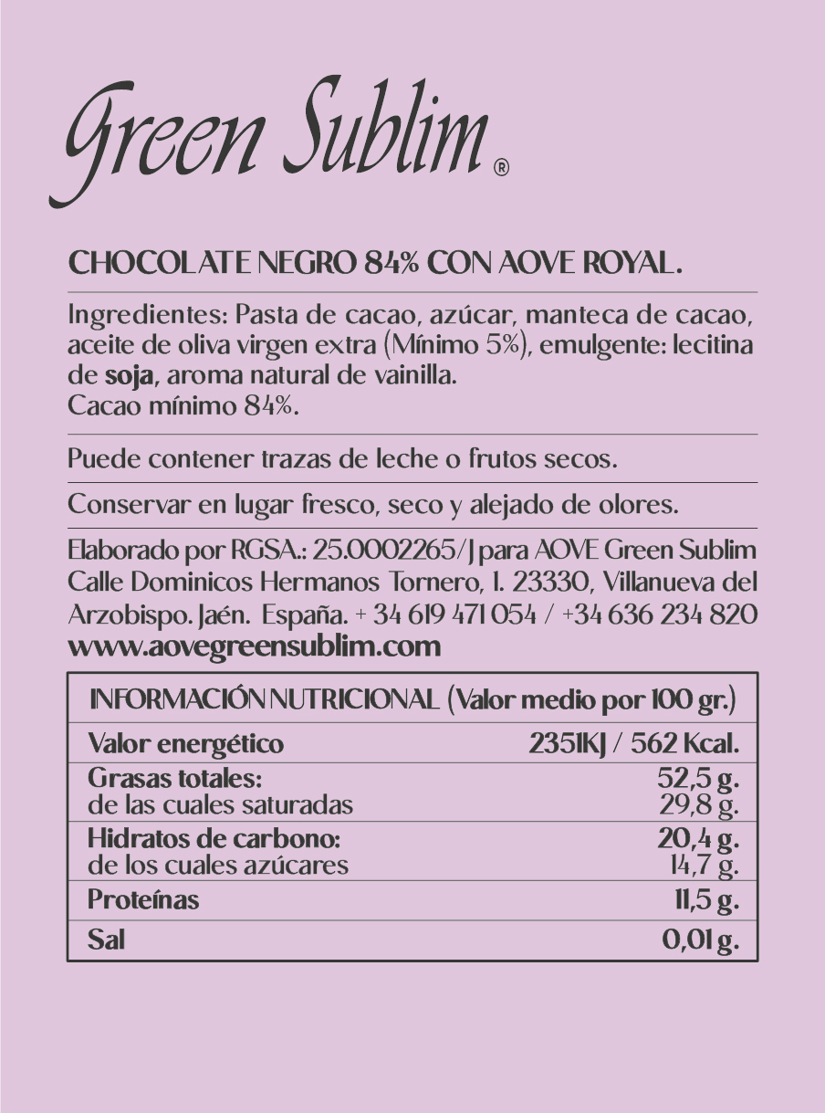 Chocolate Artesano <br>Negro con AOVE - Imagen 2