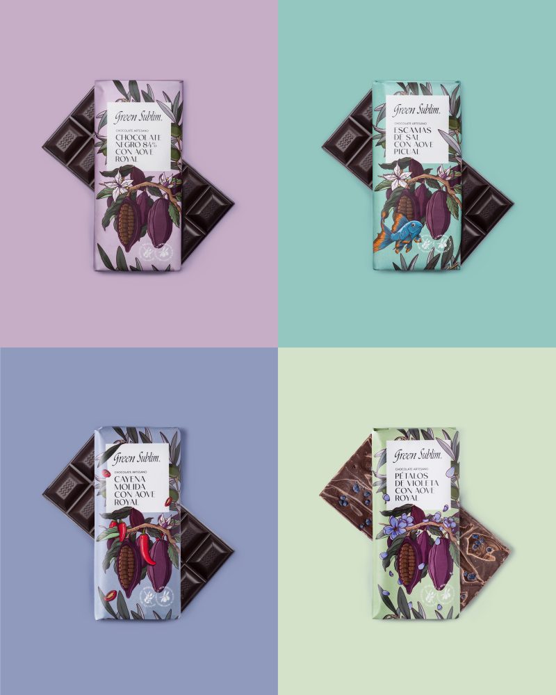 Chocolate tasting pack with EVOO