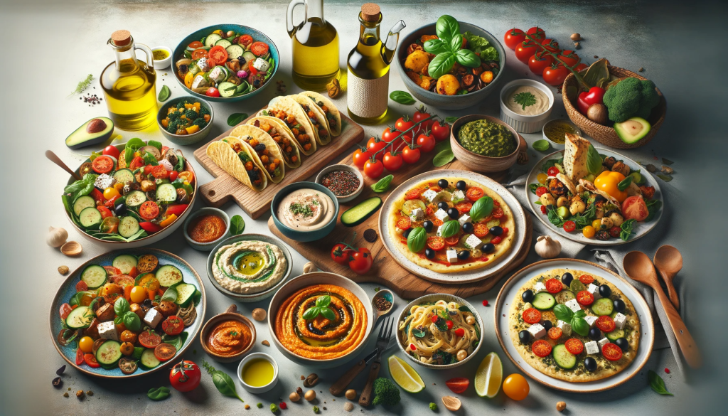 Platos Vegetarianos y Veganos con aceite de oliva